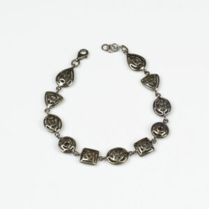 Bracelet rhodium noir argent-925